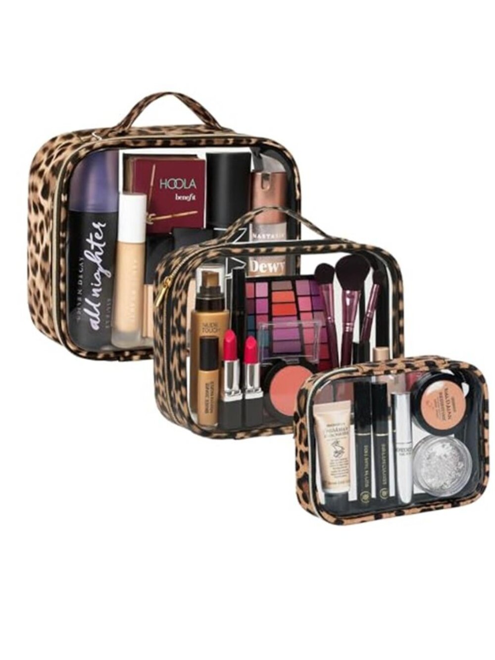 3 Pack Clear Toiletry Bag for Women TSA Approved Organizer for Travel Size
